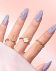 Faux-ongles violet