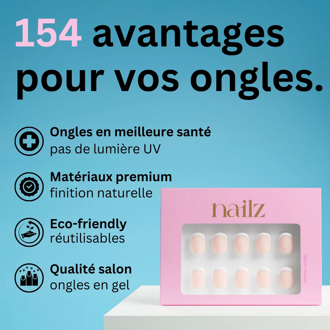 Bénéfices avantages faux-ongles réutilisables