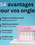 Bénéfices avantages faux-ongles réutilisables