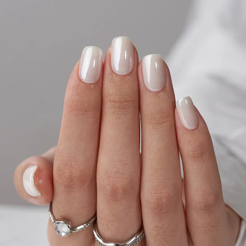 Faux-ongles Blanc Ivoire