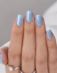 Faux-ongles bleu ciel