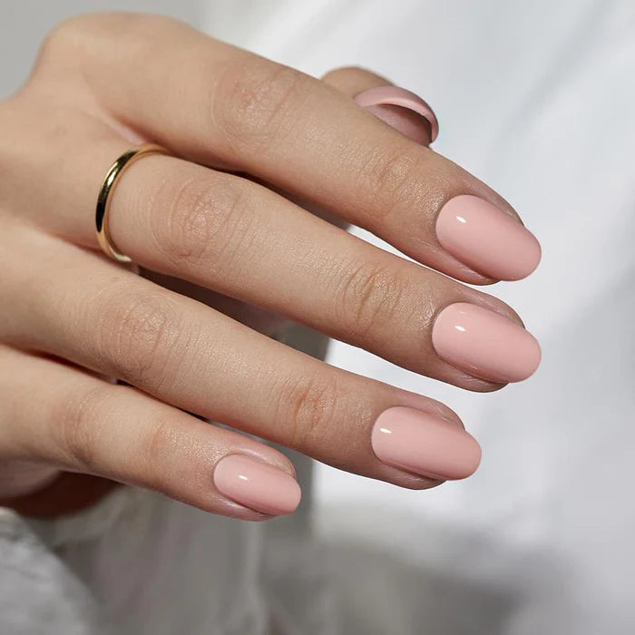 Faux-ongles nude rosé