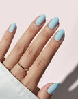 Faux-ongles réutilisables bleu ciel