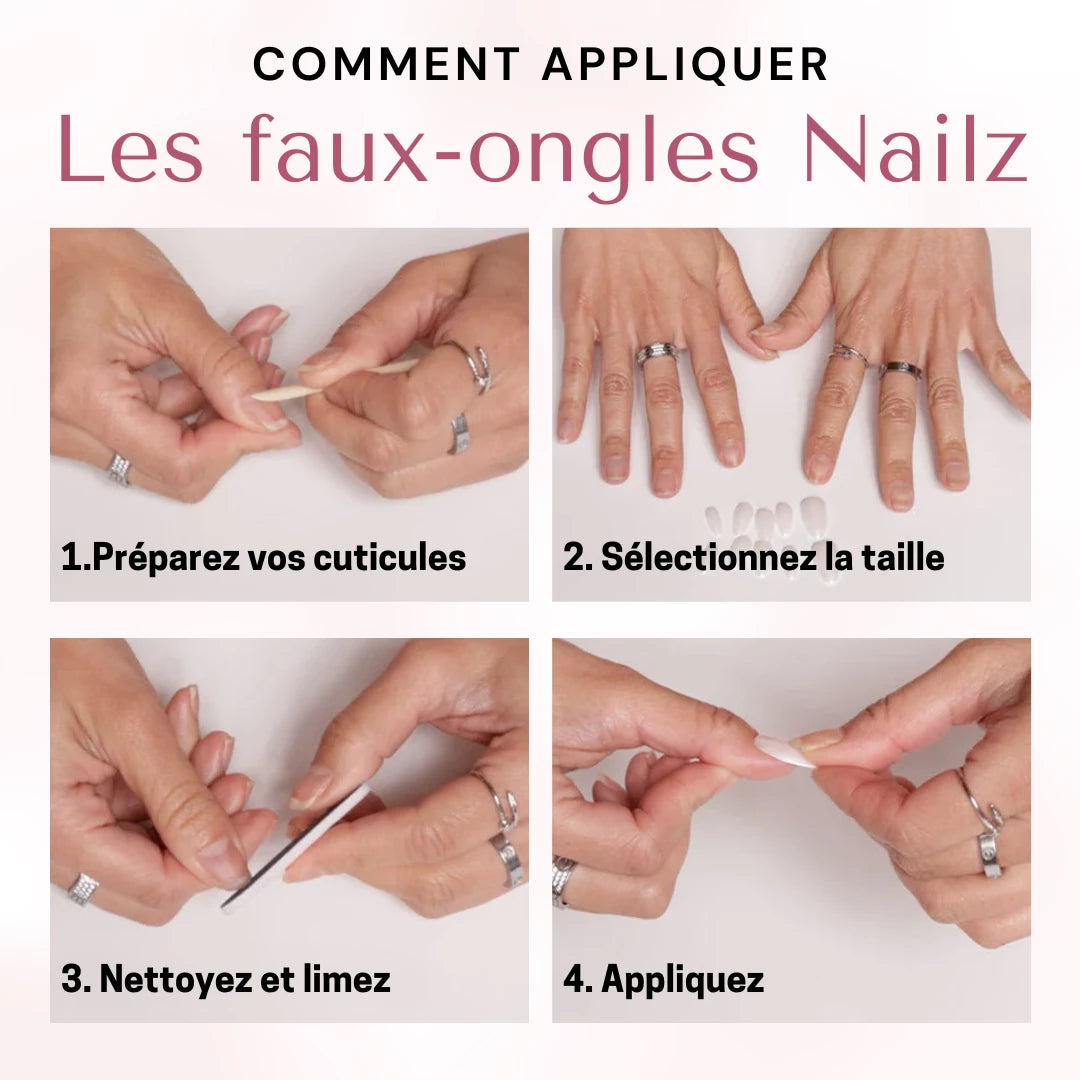 Appliquer des faux-ongles réutilisables