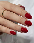 Press-on nails rouge foncé