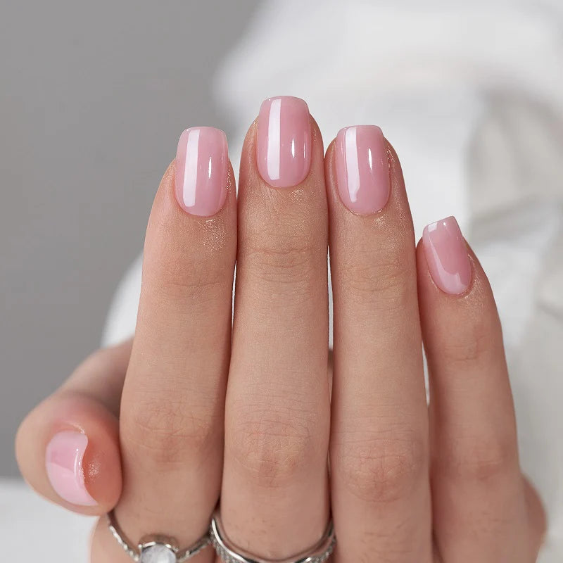 faux-ongles réutilisables Rose brillant 