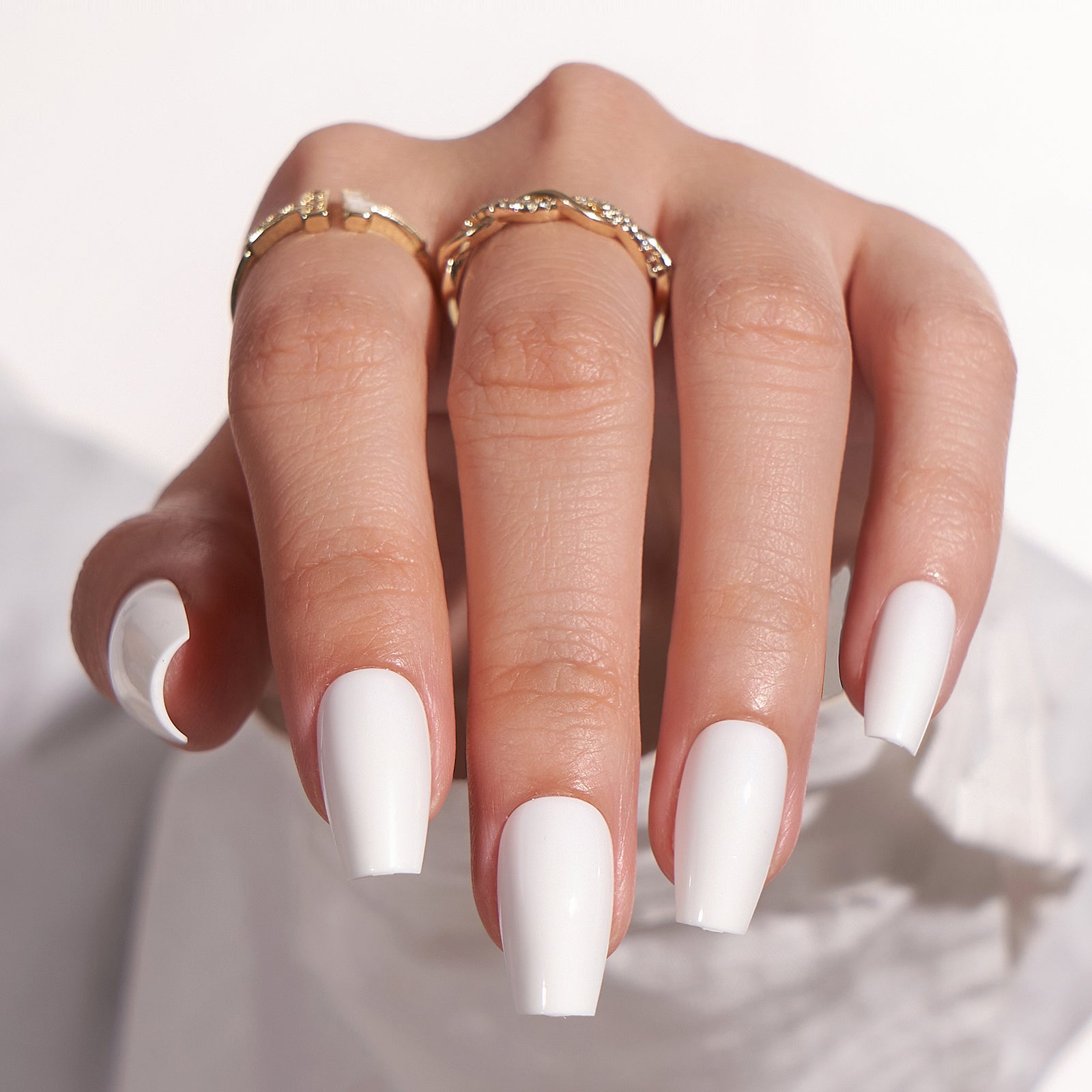Faux-ongles blanc